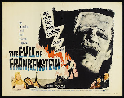 The Evil of Frankenstein (1964, UK) movie poster