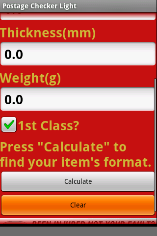 Postage Checker Light