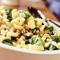 Cavatappi with Spinach, Garbanzo Beans, and Feta