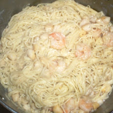 Shrimp & Scallop Alfredo Angel-Hair Pasta