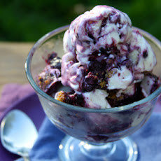 Banana Blueberry Cheesecake Ice Cream