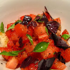 Tomato, bread and basil salad