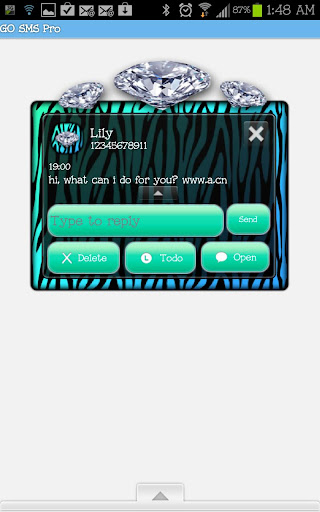 免費下載個人化APP|GO SMS - Ocean Diamond Zebra app開箱文|APP開箱王