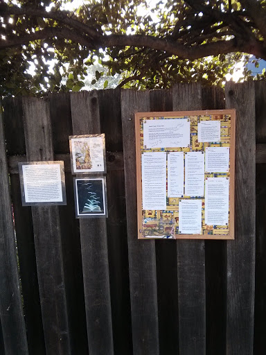 Poetry Fence Notice Board