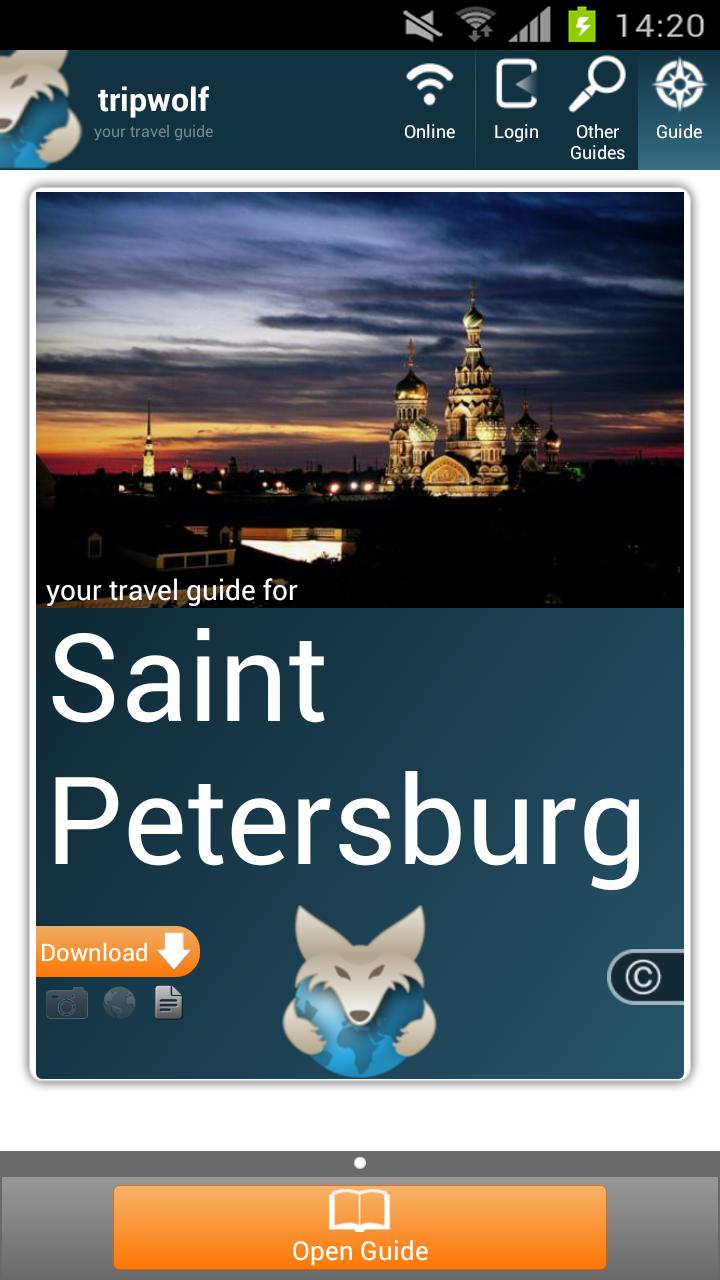 Android application St Petersburg Premium Guide screenshort