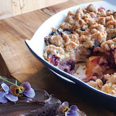 Nectarine-Blackberry Crisp