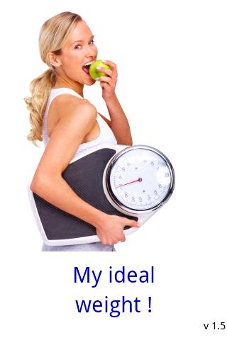 My ideal weight