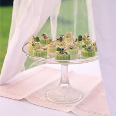 Wasabi Lime Crab Salad in Cucumber Cups