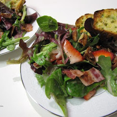 Strawberry Bacon Romaine Salad