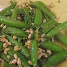 Sugar Snap Peas With Pine Nuts
