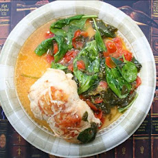 Stuffed Lemon Feta Chicken Breasts With Tomatoes and Spinach