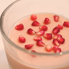 Pomegranate-Rose Milk Pudding