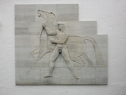Mann mit Pferd