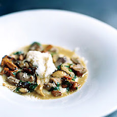 Creamy White Polenta with Mushrooms and Mascarpone