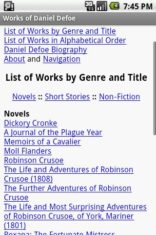 Works of Daniel Defoe