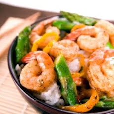 Chili Shrimp and Asparagus Stir Fry