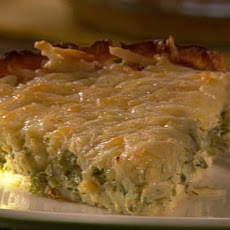 Asparagus and Cheddar Quiche