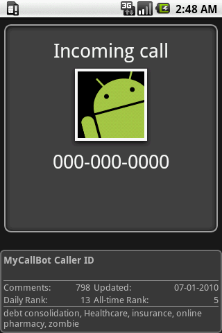 MyCallBot Caller ID