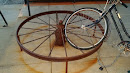 Wagon Wheel Bike Rack