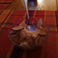 Rice Pudding with Brown Buttered Pears