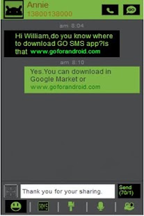 How to install Green and Black Go SMS Theme lastet apk for android