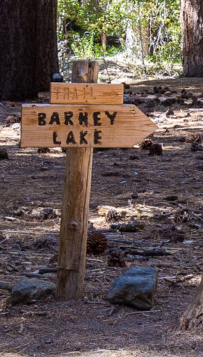 Barney Lake Trail Marker