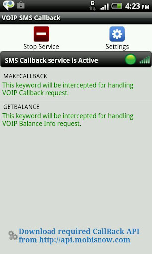 VoIP SMS CallBack