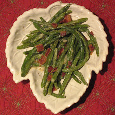Green Beans and Bacon with Warm Maple Vinaigrette