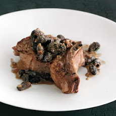 Roasted Veal Chop with Morels