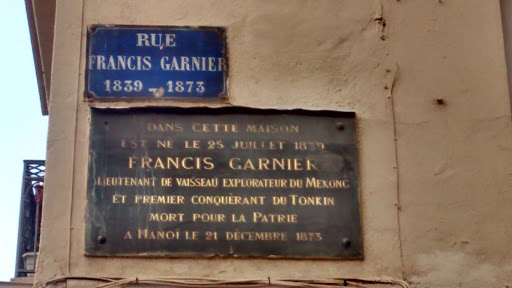 Plaque Francis Garnier