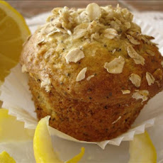 Lemon Oatmeal Poppy Seed Muffins