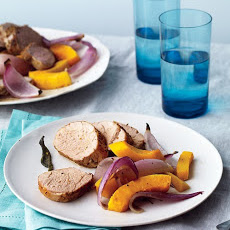 Roast Pork with Squash and Onions
