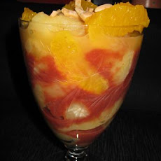 Microwaved Apples With Orange and Strawberry Sauce
