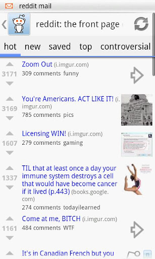 reddit-is-fun for android screenshot