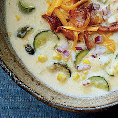 Corn-and-Zucchini Queso Chowder