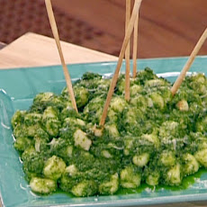 Gnocchi with Spring Herb Pesto of Baby Arugula and Basil
