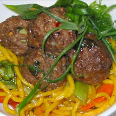 Sesame Meatballs Asian Style