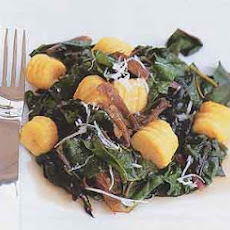 Butternut Squash Gnocchi with Duck Confit and Swiss Chard