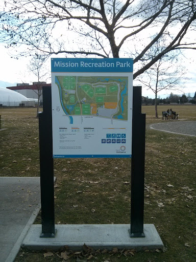 Kinsmen Fieldhouse Mission Park Sign