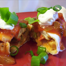 Chicken Cheddary Fajitas