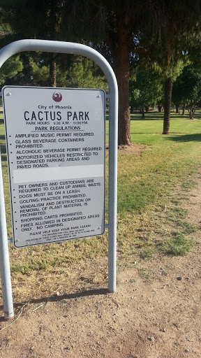 Cactus Park Regulations NW  