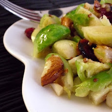 Warm Brussels Sprouts Salad with Honey-Dijon Vinaigrette