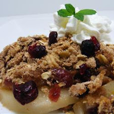 Pear Cranberry Crumble