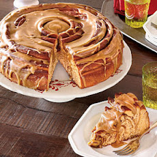 Sweet Potato Coffee Cake with Caramel Glaze