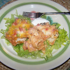 Creamy Chicken Enchiladas