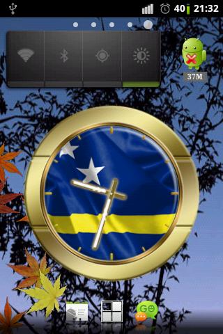 Curacao flag clocks