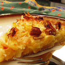 Pineapple Pecan Pie with Coconut