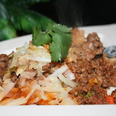 Ground Beef and Shredded Potato Casserole