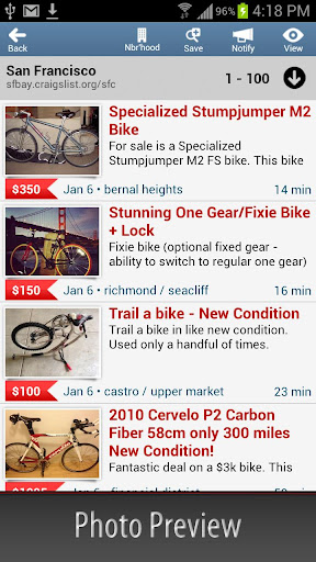 c-mobile-craigslist-client for android screenshot