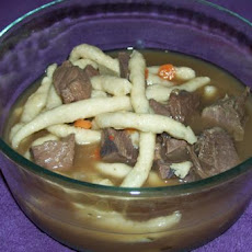 Venison and Noodles